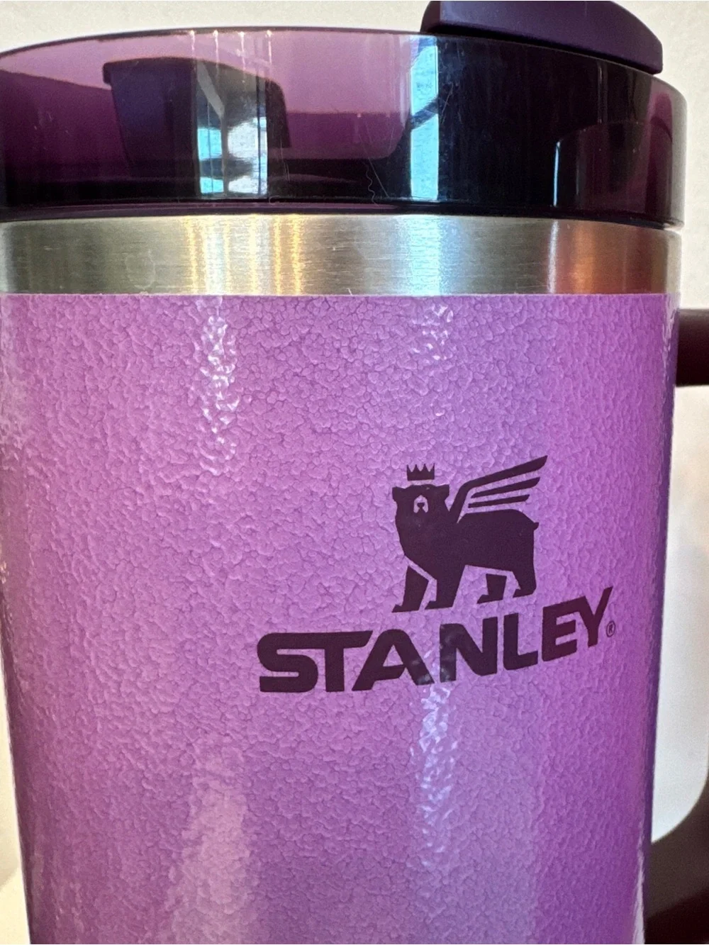 Set of 2 40 oz Stanley tumblers-Pink parade quencher & Hammertone Lilac special